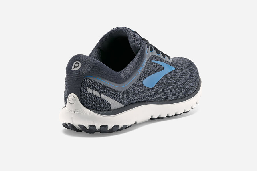 Brooks Pureflow 7 Road Running Shoes - Mens - Black/Blue - SG6538912